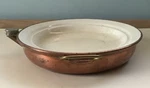 Antique Victorian Water Fill Warming Ceramic Plate Copper Back Jm British Made. Fixed Price $20.15.