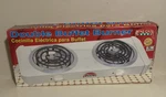 Bene Casa BC-47165 White On Indicator Light Buffet Range Double Burner 1000W. Fixed Price $25.99.