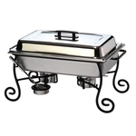 American Metalcraft CF1 Ornate Wrought Iron Chafer Frame With S/s Cup. Fixed Price $125.77.