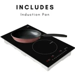 Induction Cooker 2 Burner Cooktop 1800W Digital Electric Includes Pan!. Fixed Price $149.00.