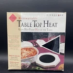 Microwaveable Table Top Heat Plate With Microcore Vesture Gray & Black. Fixed Price $5.49.