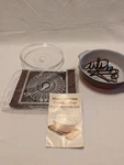 Cosmopolitan Hot Casserole Set 1976 Salton Tray Food Warmer With Fire King. Fixed Price $40.00.