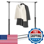 Whitmor Deluxe Adjustable Garment Rack-rolling Clothes Organizerblack And. Fixed Price $57.90.