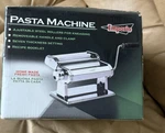 Emporio Pasta Machine Manual Crank Stainless Steel Fettuccine Noodle Roller. Fixed Price $20.00.