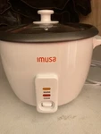 Imusa 5 Cup Electric Nonstick Rice Cooker - White. Fixed Price $22.40.