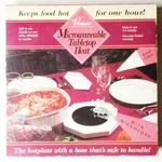 Microwaveable Table Top Hotplate With Microcore Vesture Keeps Food For 1 Hr. Fixed Price $15.27.