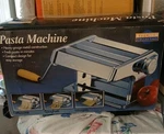 Hamilton Beach Pasta Machine Sturdy Heavy Guage Metal Construction, New Box. Fixed Price $25.00.