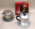 Lot Two Drip Coffee Makers Stainless Steel Aluminum One Cup Camping Compact. Fixed Price $19.99.