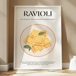 Ravioli Decor Pasta Food Poster Italian Recipe Print Kitchen Wall Art Gift. Fixed Price $27.00.