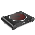 Cusimax Portable Electric Stove, 1200W Infrared Single Burner Heat-up Seco.... Fixed Price $66.64.