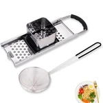 Mlesi Premium Grade Stainless Steel Spaetzle Maker Widen One Size, Silver. Fixed Price $33.99.