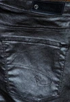 New David Bitton Slim Fit Low Super Skinny Women's Black Metallic Pants Sz 25X28. Fixed Price $27.50.