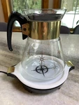 Vintage Pyrex Electric Server Warmer Hot Plate Compass Glass Coffee Carafe 6 Cup. Fixed Price $205.48.
