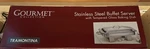 New Tramontina Stainless Steel Buffet Server W/ Glass Dish Gourmet Collection. Fixed Price $41.00.