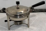 Rare Art Deco Manning & Bowman Co. Chafing Dish 5 Pieces. Fixed Price $99.00.