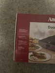 Aroma Double Electric Range (AHP-312) Working, Black. Fixed Price $39.95.