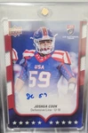 2016 Upper Deck USA-U18 Football Joshua Cook #59 Rookie Autographs-team (rc). Fixed Price $12.00.
