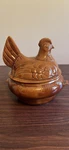 Vintage 1960S California Usa Pottery Hen On Nest Soup Tureen CF37 Mint With Box. Fixed Price $71.10.