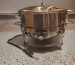 Bella 6.5 Qt Round Electric Chafing Dish, Stainless Steel, Adjustable Temp. Fixed Price $19.98.