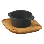 Paderno Lava Cup Souffl D. 8 Cm Cast Iron Wood Plate. Fixed Price $86.51.