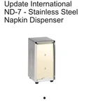 Update International ND-7 Stainless Steel Napkin Holder. Fixed Price $15.00.