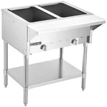 Stainless Steel Commercial Steam Table 2 Pans 7000BTU Gas Food Warmer Ng Or Lp. Fixed Price $479.99.