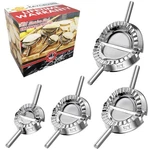 Kaycrown 4PC Stainless Steel Empanada Maker Set Xl Dumpling Press Mold. Fixed Price $50.41.