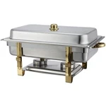 Winco Winware 4 Quart Round Stainless Steel Gold. Fixed Price $63.68.