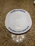 Corelle Old Town Blue Onion Oval Oblong Serving Platter Plate 12 1/4" X 10" Euc. Fixed Price $14.99.
