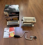 Emporio Italian Pasta Machine Manual Crank Stainless Steel Fettuccine Roller. Fixed Price $25.00.