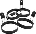 Cotey Large 3.5" Nonstick Egg Rings Set Of 4, Round Crumpet Mold Black. Fixed Price $17.19.