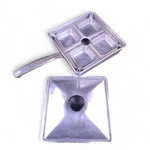 Mirro Square Camping Broil Steam Cooking Pan With Lid 4 Individual Servings. Fixed Price $24.99.