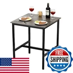 Vevor Bar Table Sturdy Metal Frame High Top Pub Small Kitchen Dining. Fixed Price $74.49.