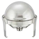 Winware 6 Quart Stainless Steel Round Roll Top Chafer. Fixed Price $143.00.
