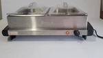 Aroma Buffet Server & Warming Tray Food Warmer 2-PAN AWT-1202. Fixed Price $40.00.