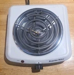 Proctor-silex Electric Single Portable Burner/ Countertop Hot Plate/fifth. Fixed Price $18.00.