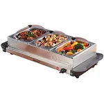 Brentwood BF-315 Triple Buffet Server Pan Warming Tray. Fixed Price $60.80.
