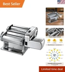 Stainless Steel Atlas Pasta Machine Motor Attachment With Adjustable Thickness. Fixed Price $495.89.