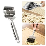 Kitchen Lattice Roller Docker Cutter Stainless Steel Pasta Noodle Maker. Fixed Price $8.99.