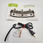 New Tru Triple Slow Cooker 1.5 Quart Power Cord & Manual Model BS-318LR. Fixed Price $9.95.
