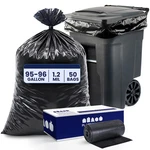 Plasticplace 95-96 Gallon Trash Bags, 1.2 Mil, 15 Count. Fixed Price $18.29.