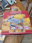 Imperia Ipasta Maker Machine Italy Easy Lock Dial Chrome New Open Box. Fixed Price $50.00.