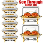 9QT 316 Stainless Steel Chafing Dish Buffet Set Catering Chafer W/foldable Frame. Fixed Price $76.99.