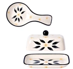 Temp-tations Extra Wide Butter Dish With Spoon Rest T49080 Old World Black. Fixed Price $39.95.