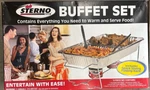 Sterno 40007 Catering Buffet Kit, 1-PACK, 8 Pieces Aluminum. Fixed Price $22.00.