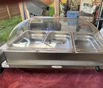 Broil King NBS-3RT Buffet Server Compartment 300W Stainless Steel Rolltop Lid. Fixed Price $99.00.