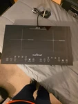 Nutrichef Double Burner Induction Cooktop Model # DIC16. Fixed Price $99.99.