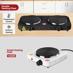 Portable Electric Countertop Single Double Burner Stove Hot Plate 1000W/2000W. Fixed Price $15.98.
