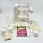 Vtg Popeil Pasta/sausage Maker P400 Automatic Set W/ 24 Dies Recipe Book +more. Fixed Price $99.99.