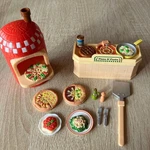Pizza Pasta Set From Sylvanian Families Little Shop MI-59 No Box. Fixed Price $85.50.